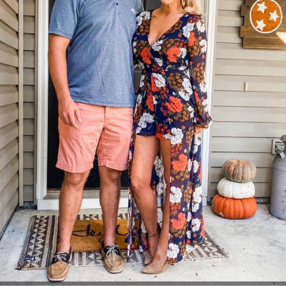 Floral Maxi Romper Small